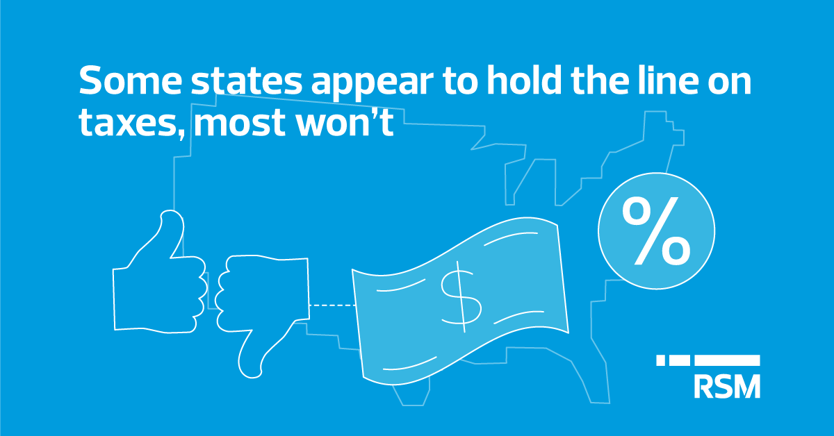 Some states appear to hold the line on taxes most wont