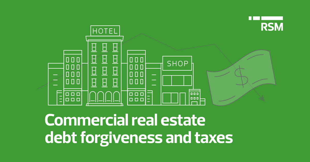 Forgiving commercial real estate debt brings tax implications