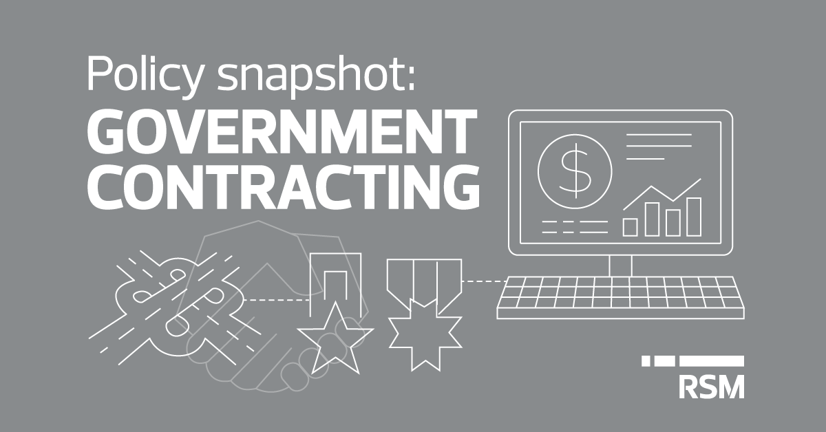 Policy snapshot: Government contracting